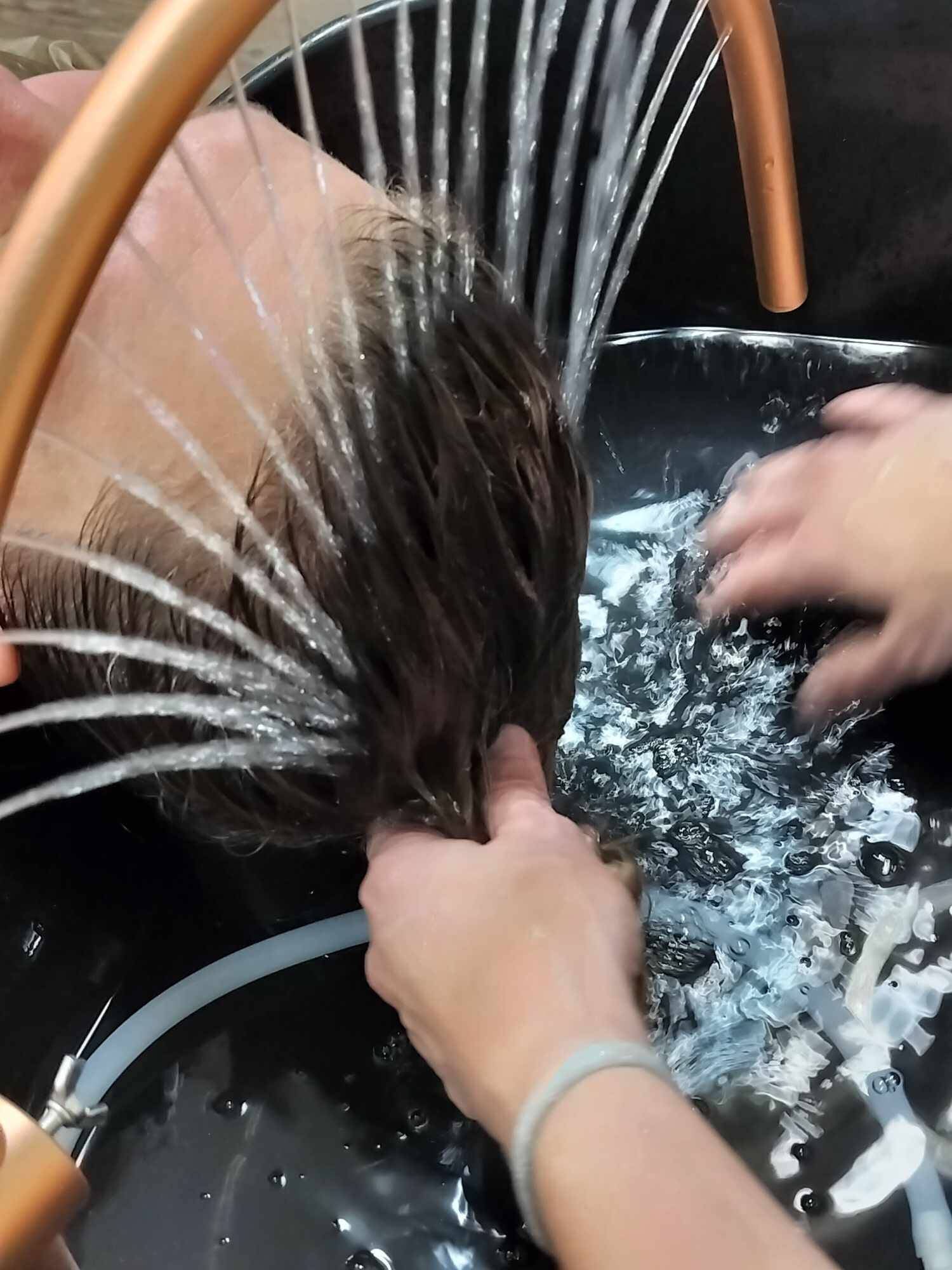 Head spa treatment at BlueWave Lashes in Sandy, Utah